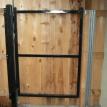 Wood Gate With Steel Frame