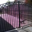 Double Iron Gate Double Arch With Design & See Thru Sheet Metal